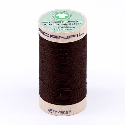 SCANFIL® 50wt Organic Pima Cotton Thread 500 yds - 4829 Cocoa Brown