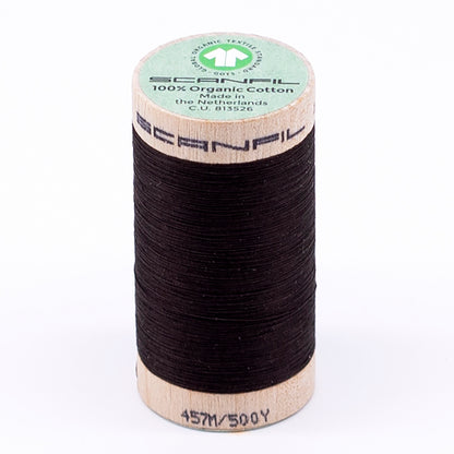 SCANFIL® 50wt Organic Pima Cotton Thread 500 yds - 4830 Licorice
