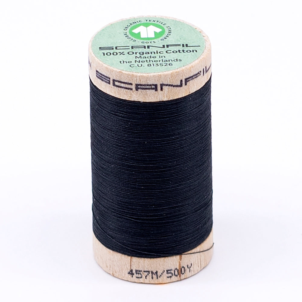 SCANFIL® 50wt Organic Pima Cotton Thread 500 yds - 4833 Vulcanic Ash