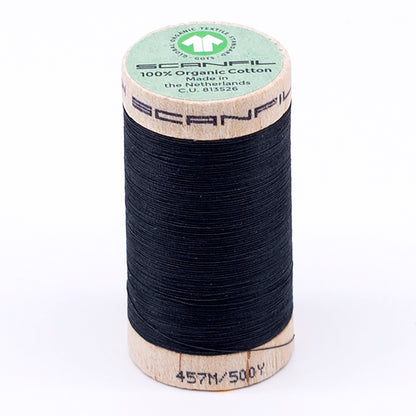 SCANFIL® 50wt Organic Pima Cotton Thread 500 yds - 4833 Vulcanic Ash