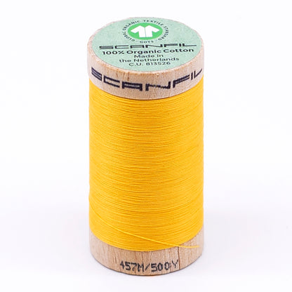 SCANFIL® 50wt Organic Pima Cotton Thread 500 yds - 4847 Banana