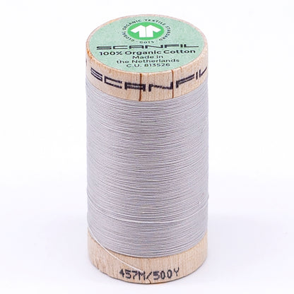 SCANFIL® 50wt Organic Pima Cotton Thread 500 yds - 4856 Silver Cloud