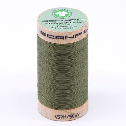 SCANFIL® 50wt Organic Pima Cotton Thread 500 yds - 4859 Sage