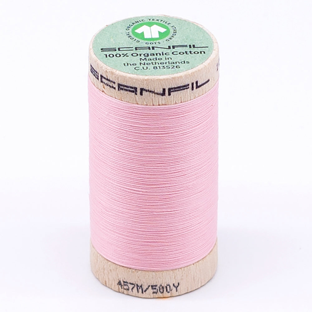 SCANFIL® 50wt Organic Pima Cotton Thread 500 yds - 4861 Cristal Rose