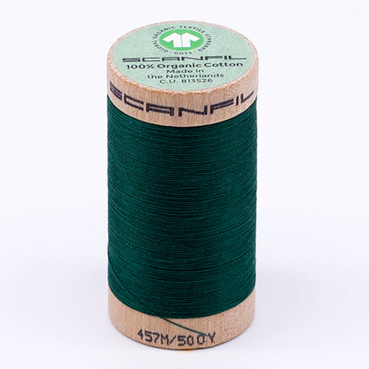 SCANFIL® 50wt Organic Pima Cotton Thread 500 yds - 4863 Galapagos Green