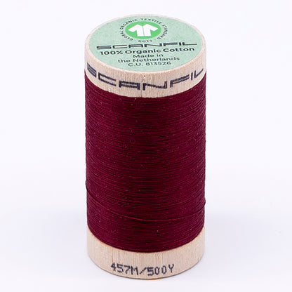 SCANFIL® 50wt Organic Pima Cotton Thread 500 yds - 4870 Rhubarb