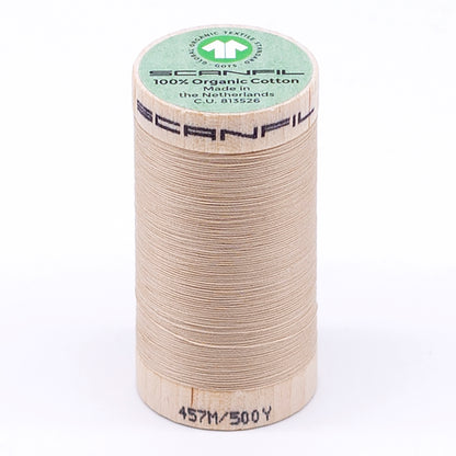 SCANFIL® 50wt Organic Pima Cotton Thread 500 yds - 4873 Ivory Cream
