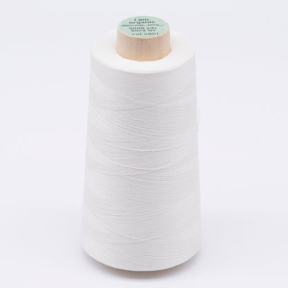 SCANFIL® 50wt Organic Pima Cotton Thread 5000 yd Cones - 4801 Coconut Milk