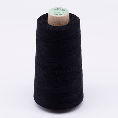 SCANFIL® 50wt Organic Pima Cotton Thread 5000 yd Cones - 4808 Jet Black