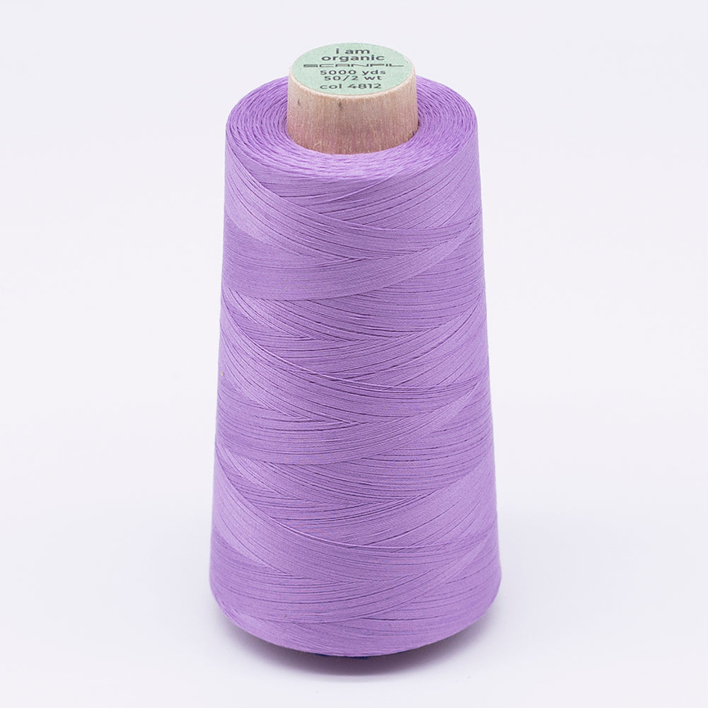 SCANFIL® 50wt Organic Pima Cotton Thread 5000 yd Cones - 4812 Regal Orchid