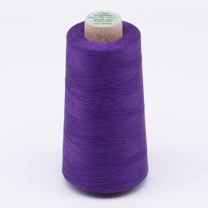 SCANFIL® 50wt Organic Pima Cotton Thread 5000 yd Cones - 4813 Royal Purple