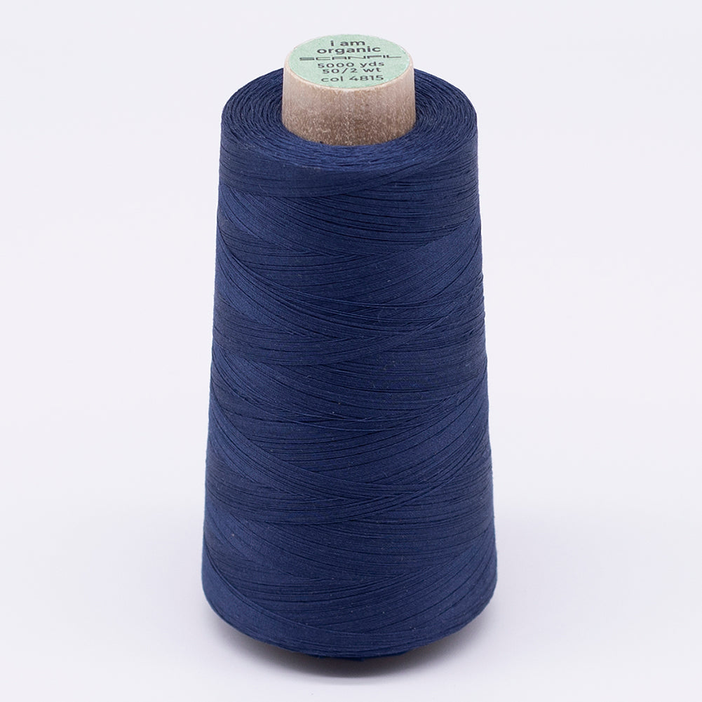 SCANFIL® 50wt Organic Pima Cotton Thread 5000 yd Cones - 4815 Poseidon