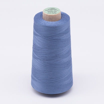 SCANFIL® 50wt Organic Pima Cotton Thread 5000 yd Cones - 4816 Blue Shadow