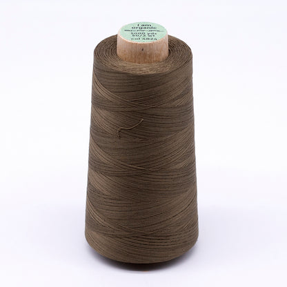 SCANFIL® 50wt Organic Pima Cotton Thread 5000 yd Cones - 4824 Lead Gray