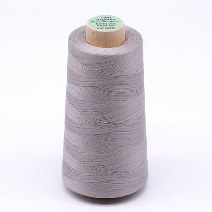 SCANFIL® 50wt Organic Pima Cotton Thread 5000 yd Cones - 4831 Chateau Gray