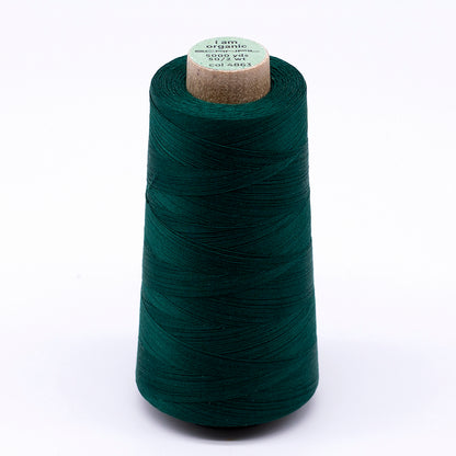 SCANFIL® 50wt Organic Pima Cotton Thread 5000 yd Cones - 4863 Galapagos Green