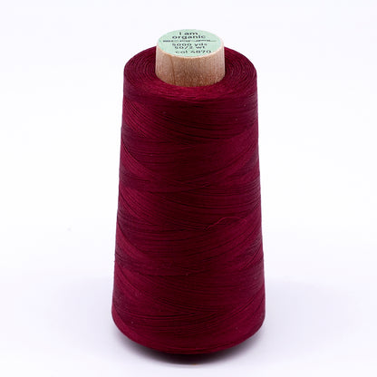SCANFIL® 50wt Organic Pima Cotton Thread 5000 yd Cones - 4870 Rhubarb