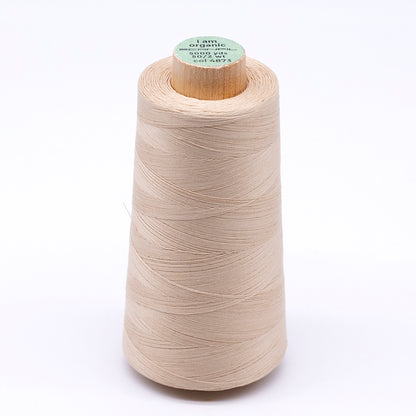 SCANFIL® 50wt Organic Pima Cotton Thread 5000 yd Cones - 4873 Ivory Cream