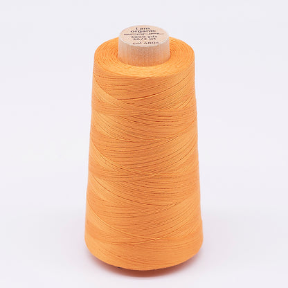 SCANFIL® 30wt Organic Pima Cotton Thread 3000 yd Cone - 4804 Blazing Orange