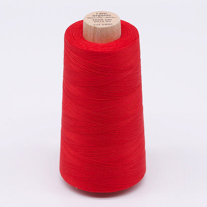 SCANFIL® 30wt Organic Pima Cotton Thread 3000 yd Cone - 4805 High Risk Red