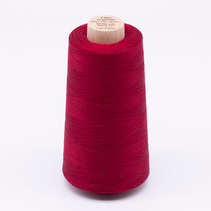SCANFIL® 30wt Organic Pima Cotton Thread 3000 yd Cone - 4806 Crimson