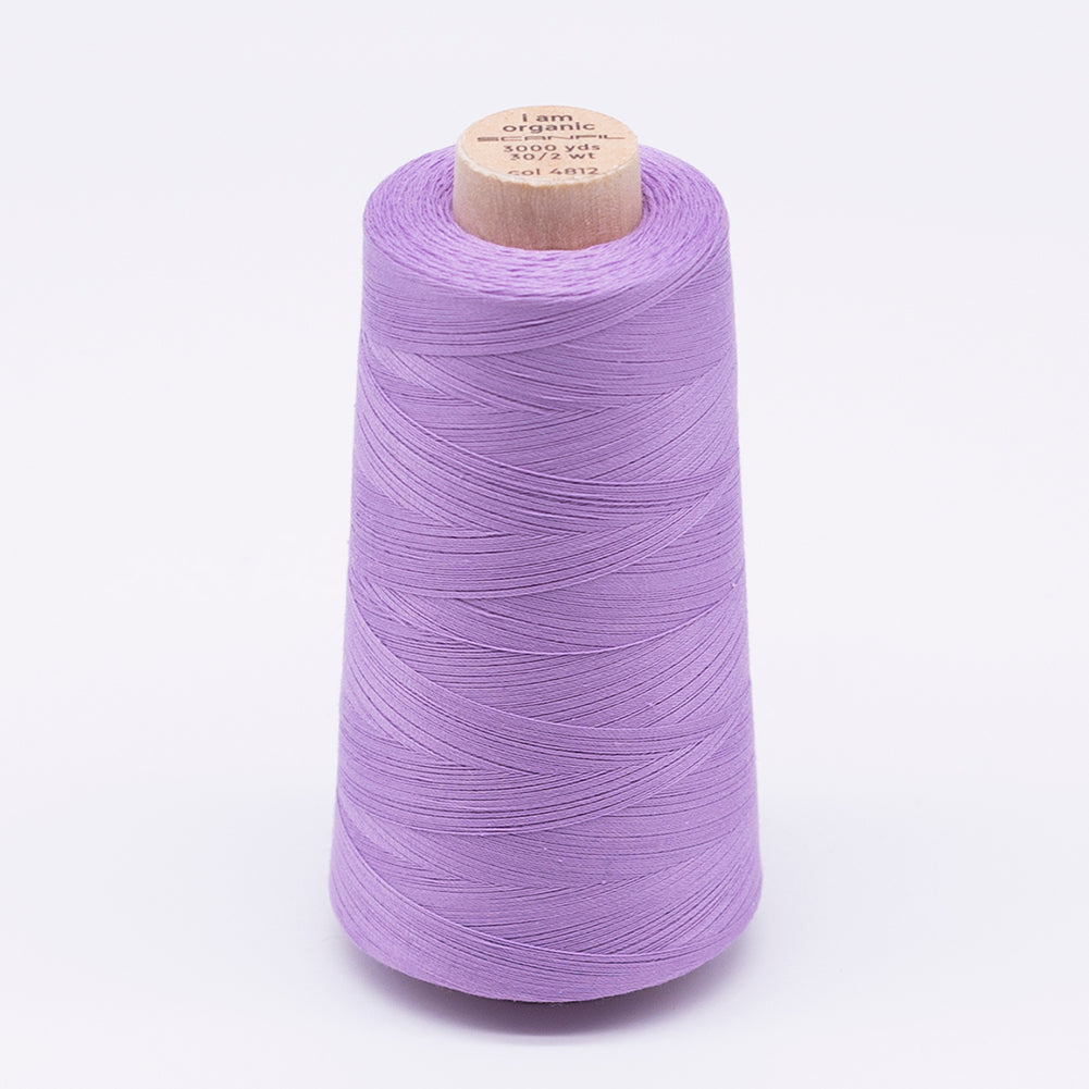 SCANFIL® 30wt Organic Pima Cotton Thread 3000 yd Cone - 4812 Regal Orchid