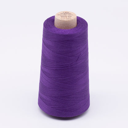 SCANFIL® 30wt Organic Pima Cotton Thread 3000 yd Cone - 4813 Royal Purple