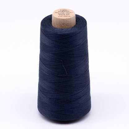 SCANFIL® 30wt Organic Pima Cotton Thread 3000 yd Cone - 4846 Midnight Navy