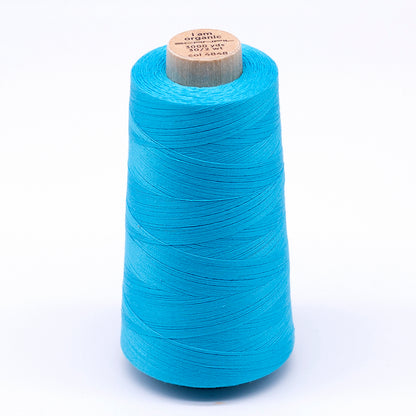 SCANFIL® 30wt Organic Pima Cotton Thread 3000 yd Cone - 4848 Blue Atoll
