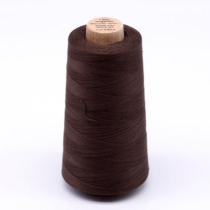 SCANFIL® 30wt Organic Pima Cotton Thread 3000 yd Cone - 4864 Coffee Liqueur