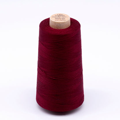 SCANFIL® 30wt Organic Pima Cotton Thread 3000 yd Cone - 4870 Rhubarb
