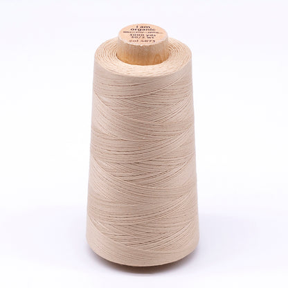 SCANFIL® 30wt Organic Pima Cotton Thread 3000 yd Cone - 4873 Ivory Cream