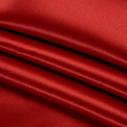 Polyester and Cotton Zibeline - Red