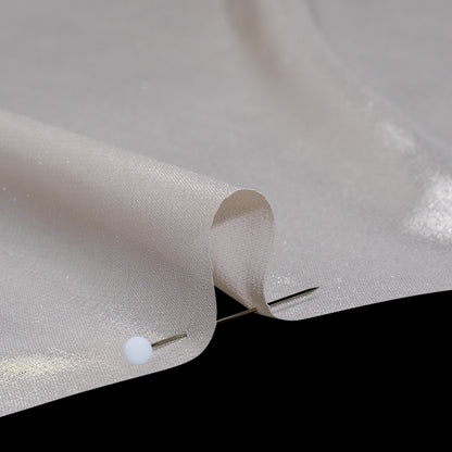 Liquid Sheen Metallic Polyester Chiffon - Silver on Pink - Liquid Sheen Chiffon Collection