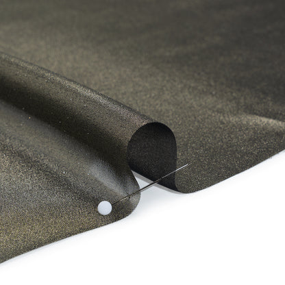 Liquid Sheen Metallic Polyester Chiffon - Gold on Black - Liquid Sheen Chiffon Collection
