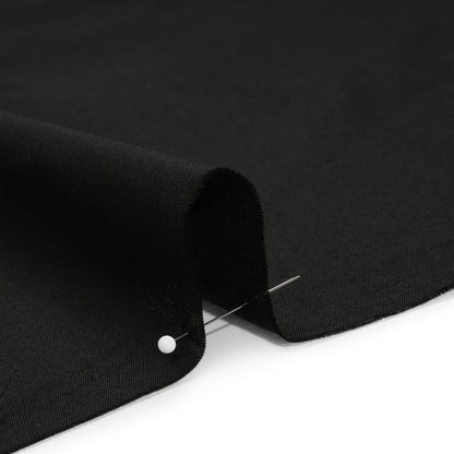 Lightweight Polyester and Cotton Woven Interlining - Black - Deadstock Detail