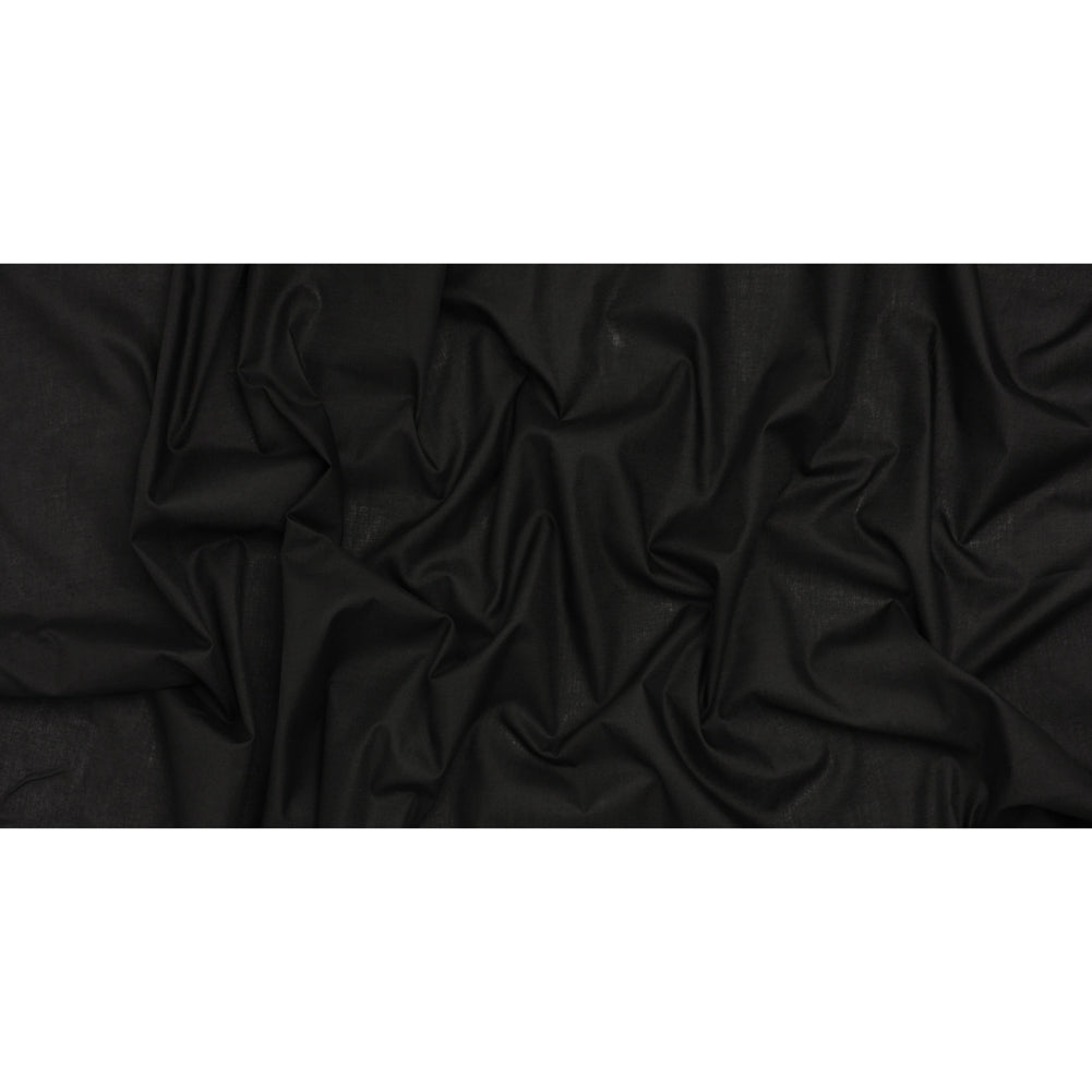 Lightweight Polyester and Cotton Woven Interlining - Black - Deadstock - Full