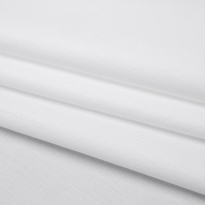 Cotton Twill Shirting - Bright White - Deadstock
