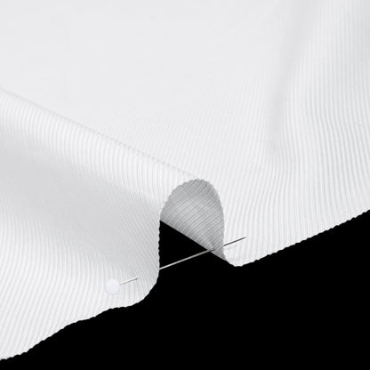 Cotton Twill Shirting - Bright White - Deadstock