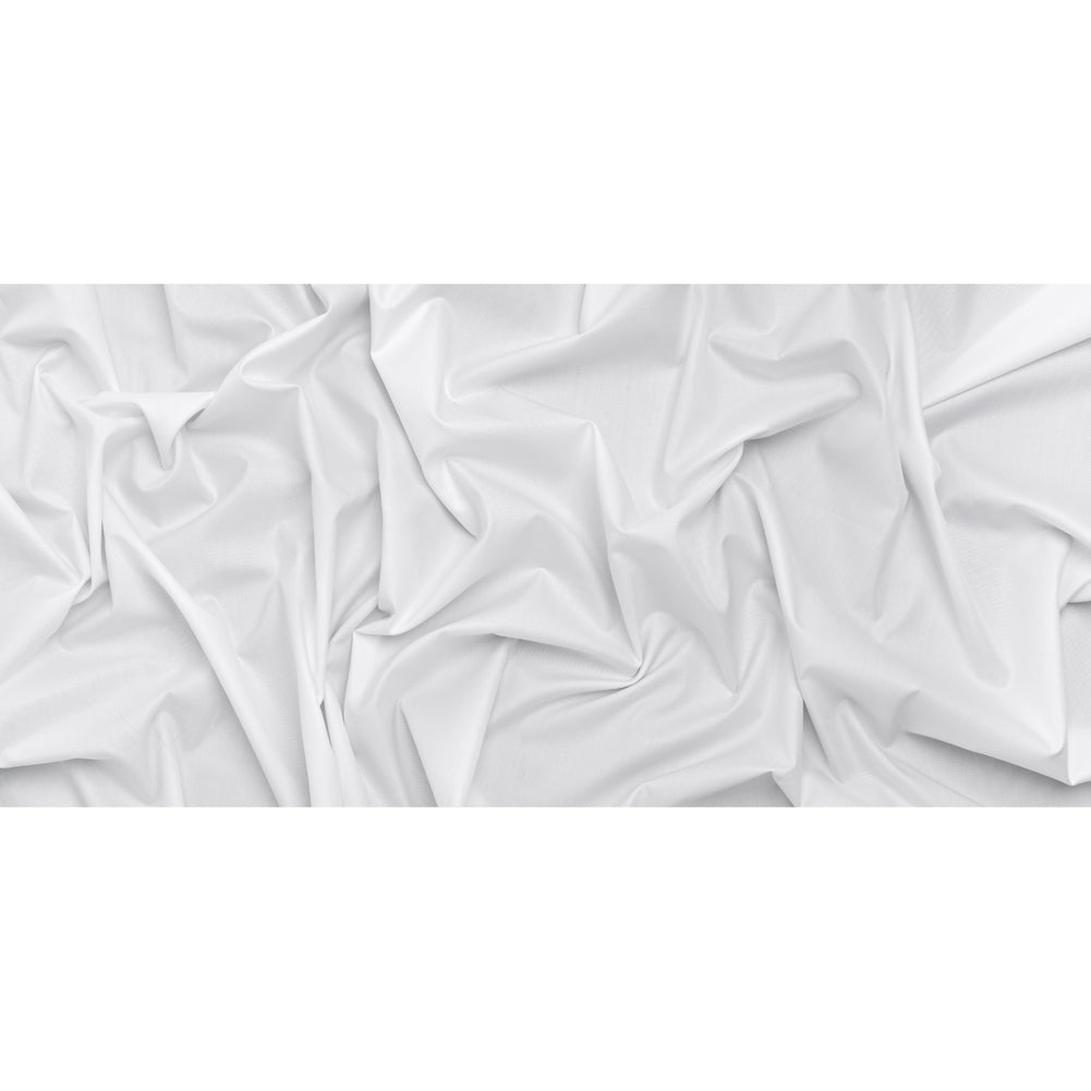 Cotton Twill Shirting - Bright White - Deadstock