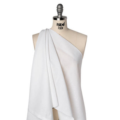 Stiff Woven Cotton Fusible Interlining - White - Deadstock Drape