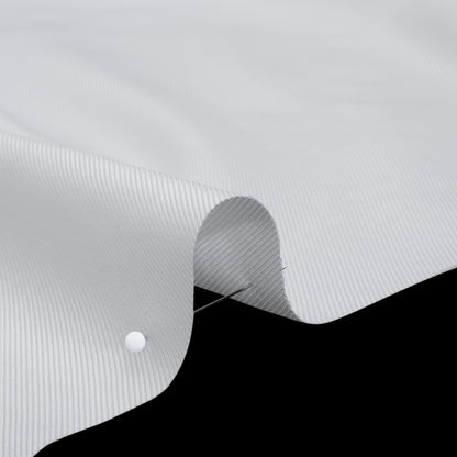 Soft Mercerized Cotton Twill Shirting - Off White - Designer Deadstock
