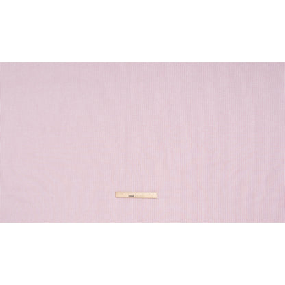 Cotton Oxford Shirting - Red and White Candy Stripes - Deadstock
