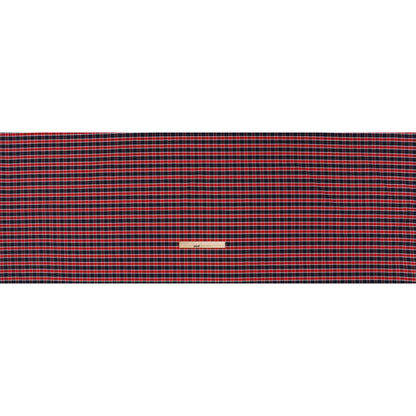 Cotton Oxford Shirting - Red, Blue and White Plaid - Deadstock Full