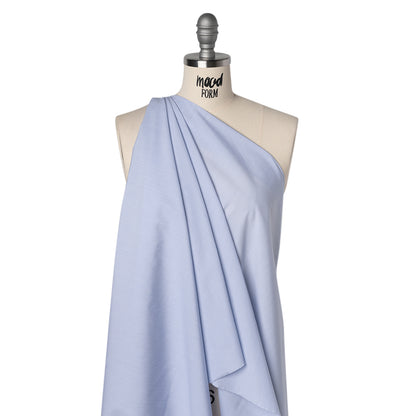 Cotton Shirting - Sky Blue and White Pinstripes - Deadstock Drape