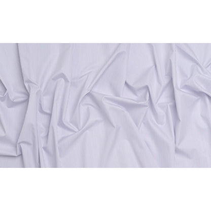 Cotton Twill Shirting - White, Blue and Purple Pinstripes - Deadstock