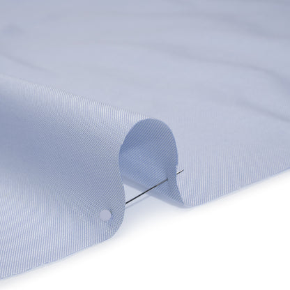 Cotton Oxford Shirting - Pale Blue and White - Designer Deadstock