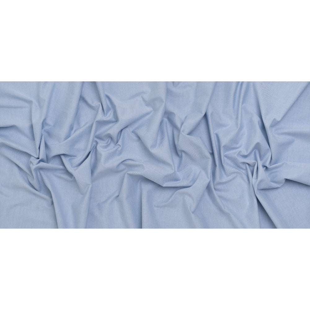 Cotton Oxford Shirting - Sky Blue and White - Deadstock