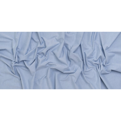 Cotton Oxford Shirting - Sky Blue and White - Deadstock