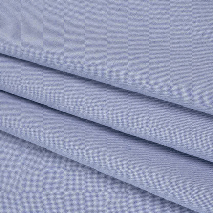Cotton Oxford Shirting - Marina Blue - Deadstock